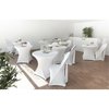 Zown Folding Chair, Stacking, Resin, Fanback, Banquet, White, PK8 60542WHT8E